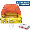 Radeau de survie hauturier Plastimo Transocéan avec armement complet +24H 4 personnes container - N°3 - comptoirnautique.com