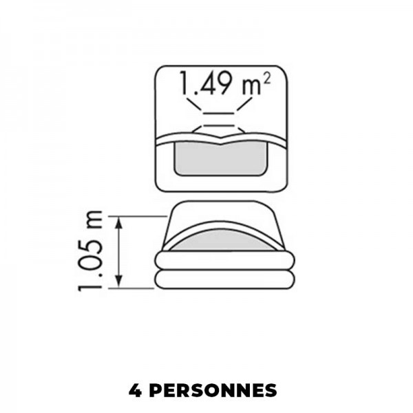 Radeau de survie hauturier Transocéan avec armement allégé -24H Type Mini 6.50 4 personnes en sac guide des tailles - N°4 - comptoirnautique.com