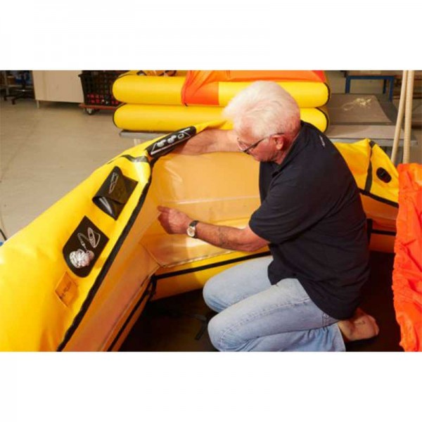 Radeau de survie hauturier Transocéan avec armement allégé -24H Type Mini 6.50 4 personnes en sac double chambre - N°5 - comptoirnautique.com