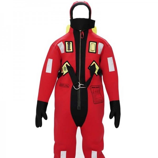 Combinaison de survie en néoprène SOLAS plastimo vue de face - N°2 - comptoirnautique.com