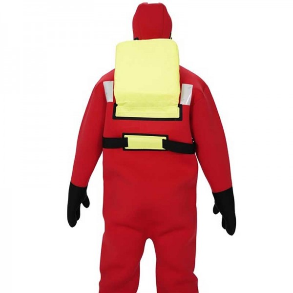Combinaison de survie en néoprène SOLAS plastimo vue de dos - N°3 - comptoirnautique.com