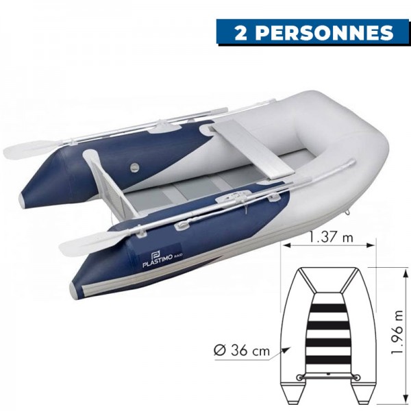 Annexe gonflable bateau RAID - 2 personnes - bleue - N°5 - comptoirnautique.com