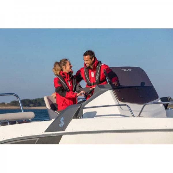 Gilet de sauvetage Pilot 165  Plastimo - Avec harnais porté sur bateau - N°18 - comptoirnautique.com
