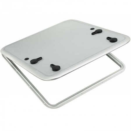 Panneau de pont plein Lanterneau aluminium brut Plastimo pour bateau ou fourgon aménagé