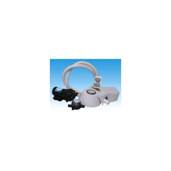 12V Quiet Flush toilet conversion kit with water pump - N°1 - comptoirnautique.com