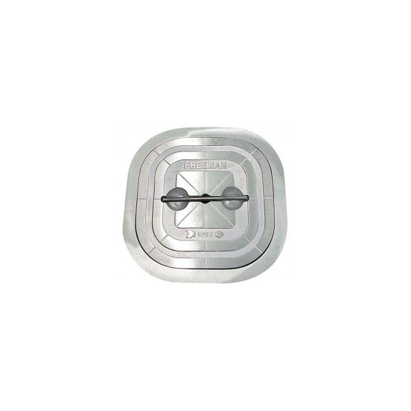 Portello quadrato in alluminio da 24'' a tenuta stagna - Telaio in alluminio - N°1 - comptoirnautique.com