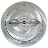 Escotilla estanca redonda de aluminio de 8'' - marco de aluminio - N°1 - comptoirnautique.com 