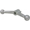Poignée intérieure aluminium L.270mm