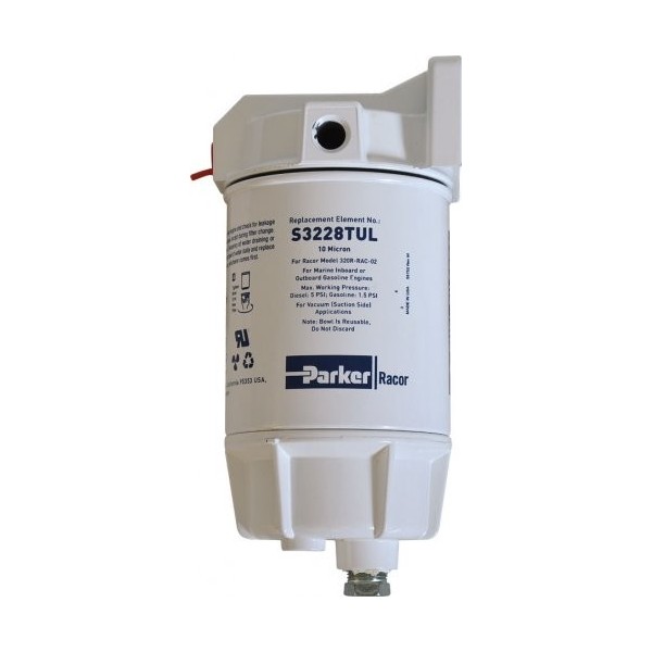 Filtro separatore di benzina a tazza metallica 227l/h - N°1 - comptoirnautique.com