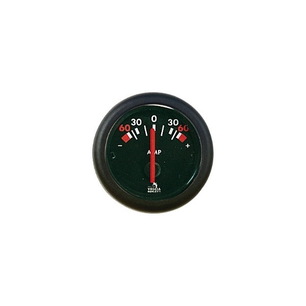 Amperometro San Giorgio 12/24V 60-0-60A - N°1 - comptoirnautique.com