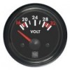 Voltmetro 16-32V Analogico ad ago rosso DIA. 52 mm - N°1 - comptoirnautique.com