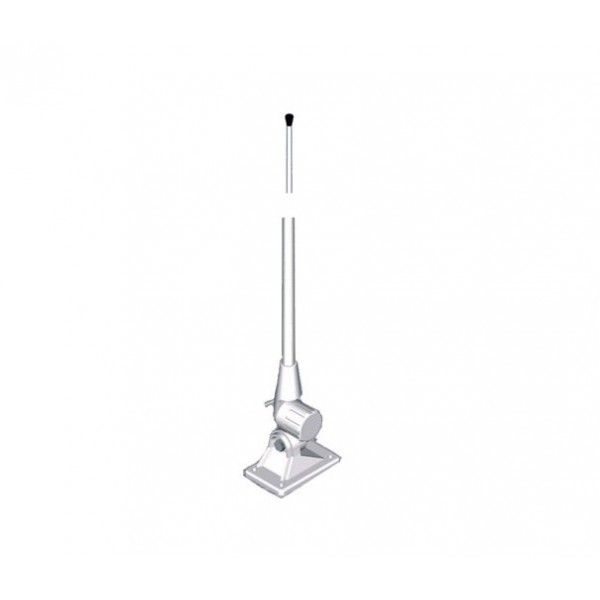 Antenna FM/AM Motore da 1,5 m con cavo da 5 m Giunto sferico in plastica - N°1 - comptoirnautique.com