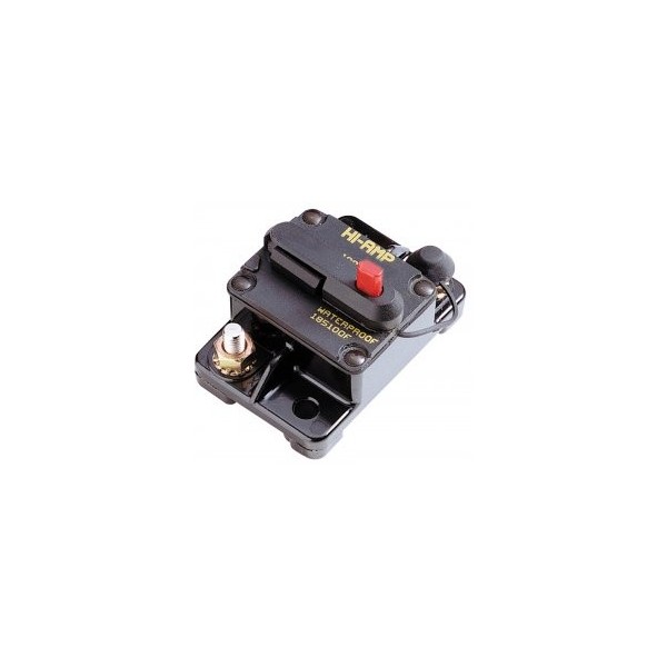 Single-pole circuit breaker 100A 12/24VDC surface-mounted - N°1 - comptoirnautique.com 