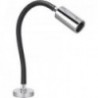 AUDREY 10-30V adjustable LED reading light, black leather trim
