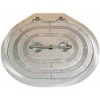 15x24" portello ovale incernierato in alluminio a tenuta stagna - telaio in alluminio - N°1 - comptoirnautique.com