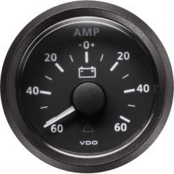 Amperemeter -60/+60A -...