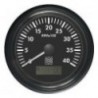 Contador de rotações com contador de horas de 85 mm - 12/24V 0-4000 rpm - Terminal W