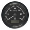 Rev counter with hour meter 85mm - 12/24V 0-3000 rpm - W terminal