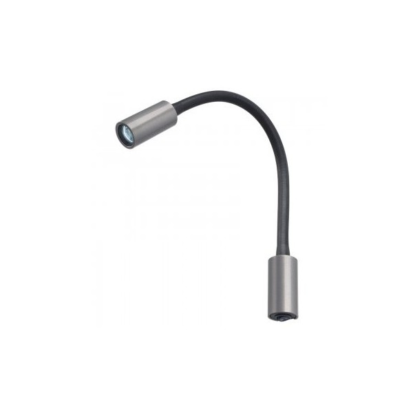 Luce di lettura LED orientabile AUDREY WALL 10-30V corpo grigio - luce bianca naturale - N°1 - comptoirnautique.com
