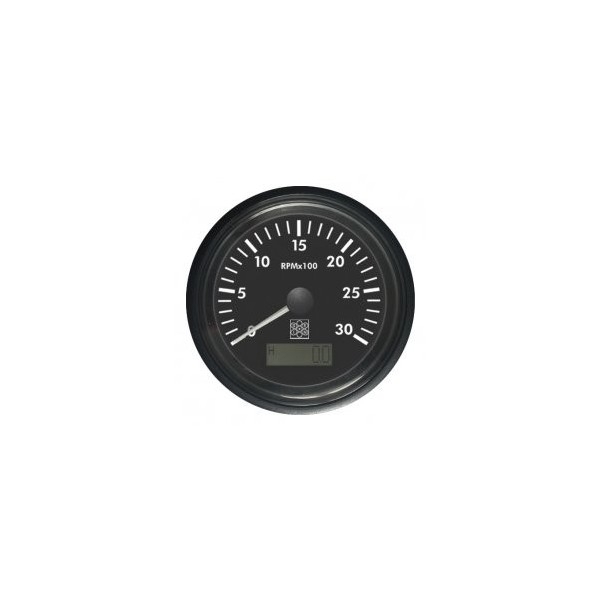Conteggio-rpm con timer 85 mm - 12/24V 0-3000 rpm - Pick Up - N°1 - comptoirnautique.com
