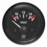 Voltmeter 8-16V Analog white needle DIA. 52mm