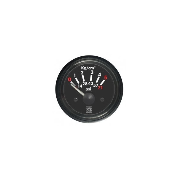 Pressure gauge 0-5 bar 12V - Diam 52mm - N°1 - comptoirnautique.com 