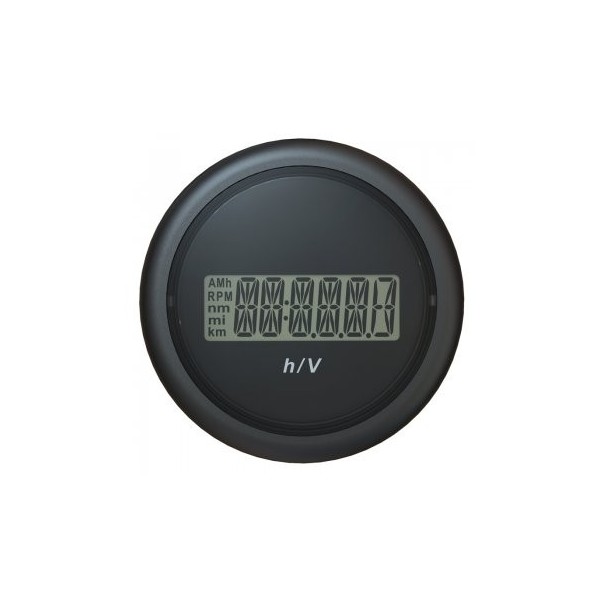 Combined 12/48V LCD voltmeter and hour meter - N°1 - comptoirnautique.com