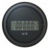 Voltmetro e contaore LCD combinato a 12/48 V
