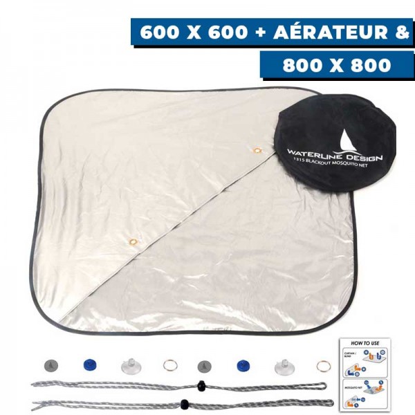 Tenda oscurante e zanzariera per la botola di coperta - N°7 - comptoirnautique.com