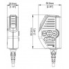 Micro pour VHF Simrad RS40 - Dimension schéma - Simrad - 000-14921-001 - N°2 - comptoirnautique.com 
