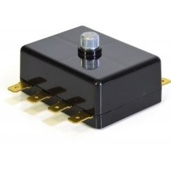 Steatite fuse box for 2 fuses