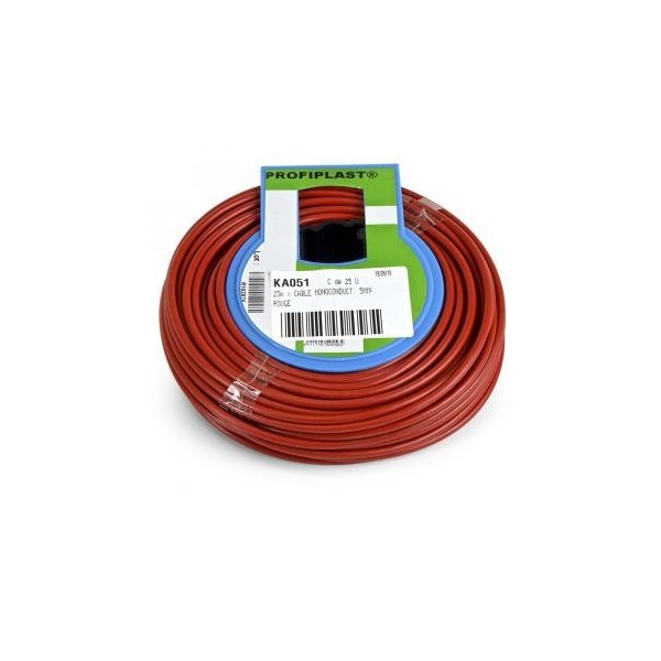 Câble monoconducteur 5mm² Rouge - N°1 - comptoirnautique.com 