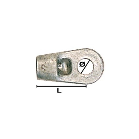 Embout à oeil pour câble 33C
