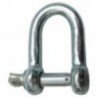 Galvanized straight shackle D.10mm
