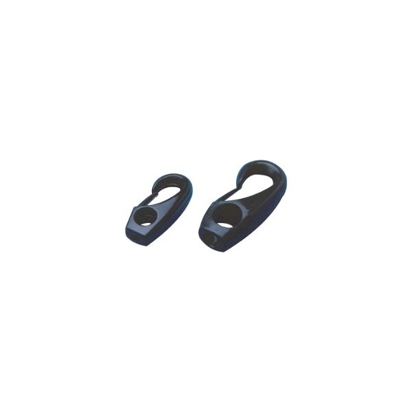 Moschettone in nylon nero diametro 6 mm - N°1 - comptoirnautique.com