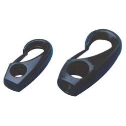 Black nylon carabiner 8mm...