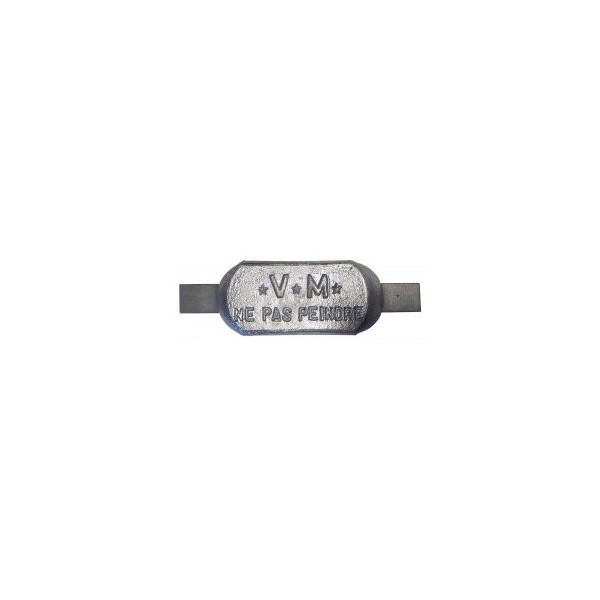 Anode zum Anschweißen Zink US MIL L250mm - N°1 - comptoirnautique.com
