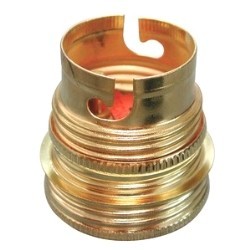 5 X PRESA B22 OTTONE