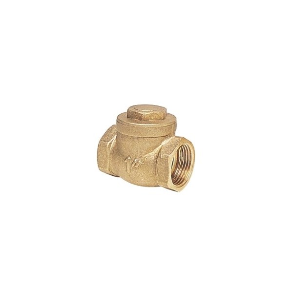 Female/female swing check valve brass Ø 1''1/4 - N°1 - comptoirnautique.com