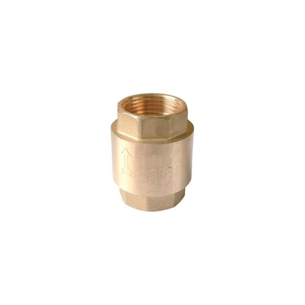 Spring-loaded female/female brass valve Ø 1''1/4 - N°1 - comptoirnautique.com