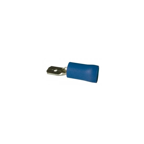 BOX 100 COS. MASCHIO PLAT.6.3mm BLU - N°1 - comptoirnautique.com