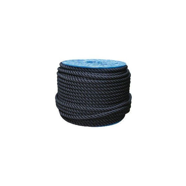 100 M DI CORDA NERA D.14 A DOPPIA TORSIONE - N°1 - comptoirnautique.com