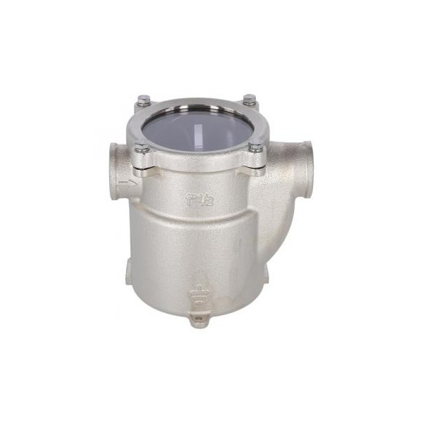 1,1/2 filtro in bronzo con coperchio in policarbonato - N°1 - comptoirnautique.com