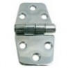 Polished stainless steel hinge 74.5x151x2mm