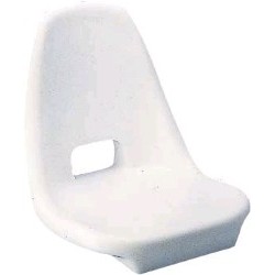 Asiento de polietileno blanco