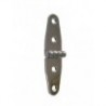 Polished stainless steel hinge 27.5x101x2mm