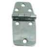 Polished stainless steel hinge 38.5x84x2mm
