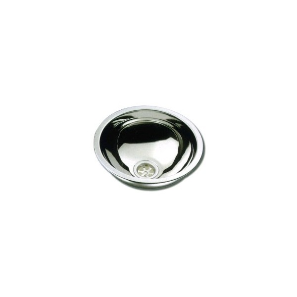 LAVELLO ROTONDO IN ACCIAIO INOX D.330 / H.150 - N°1 - comptoirnautique.com