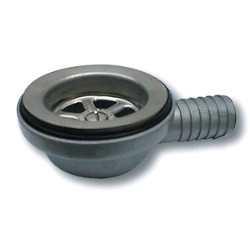 90° elbow drain with plug