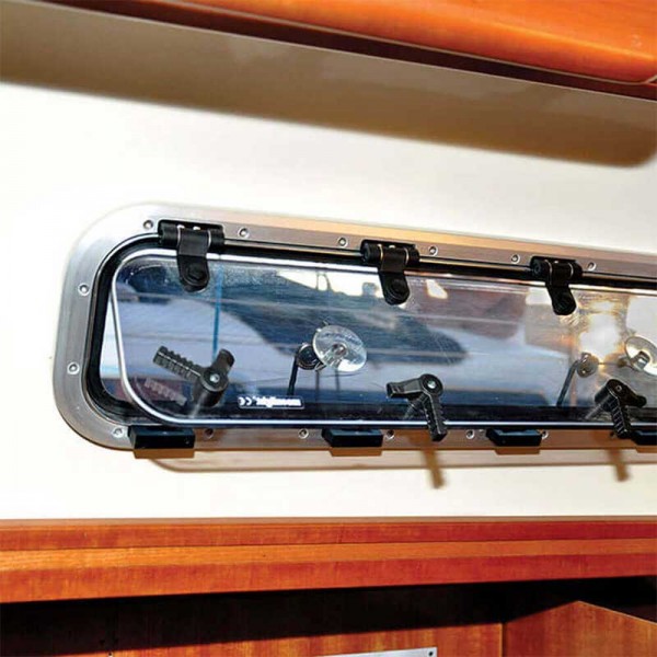 Moustiquaire intérieure pour hublot ouvrant waterline design 700x300 mm fixation ventouse intérieur bateau - N°8 - comptoirnautique.com